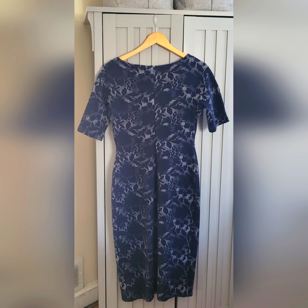 Maggy London Shadow Flower Cocktail Dress, size 8